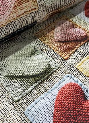 Постельный комплект из турецкого поплина 5d - сердце пэчворк, 100% хлопок!