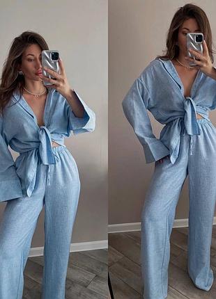 Костюм из натурального льна