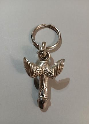 Брелок винтажный в виде пениса с крылышками, металлический, импортный.