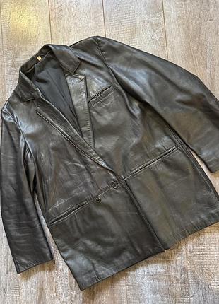 Шкіряний піджак, куртка батал