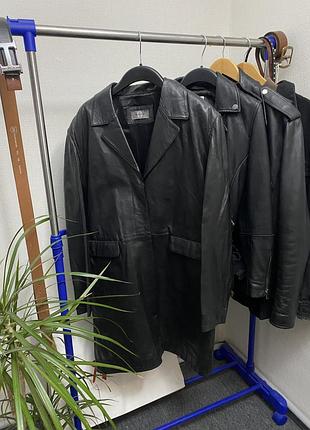 Вінтажний шкіряний плащ amaranto 1