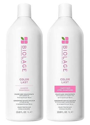 Набор для окрашенных волос biolage colorlast (шампунь 1000 мл, кондиционер 1000 мл)