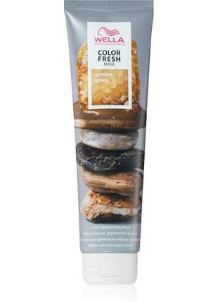 Маска тонирующая wella professional color fresh mask golden gloss 150 мл