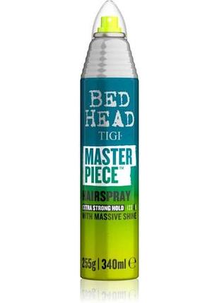 Лак для фиксации и блеска волос tigi bed head masterpiece экстрасильной фиксации 340 мл