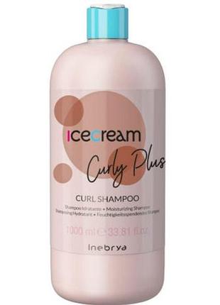 Шампунь для вьющихся волос и волос с химической завивкой inebrya ice сream curl shampoo 1000 мл