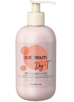 Кондиционер для сухих вьющихся и окрашенных волос inebrya conditioner dry-t 300 мл