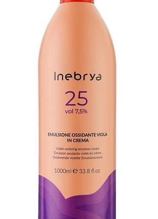 Окислювальна емульсія 25 vol inebrya violet oxydizing emulsion cream 7.5% 1000 мл