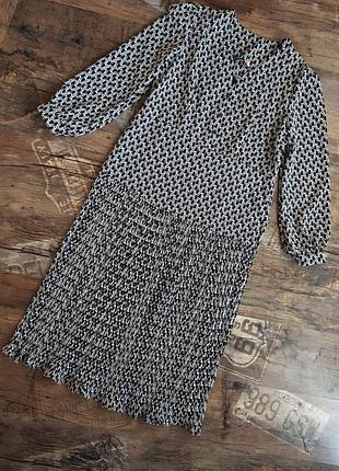 Платье свободное плиссе жатка