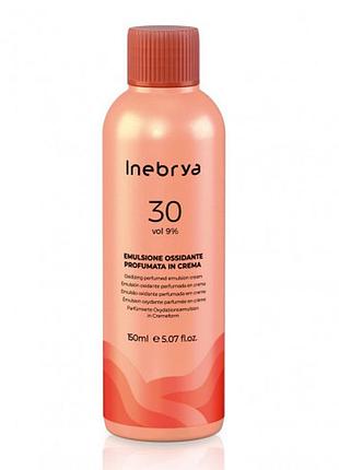 Парфумована окислювальна емульсія inebrya color 30 vol oxidizing perfumed emulsion cream 9% 150 мл