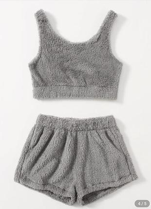 Піжама тедді, мякенька шорти топ