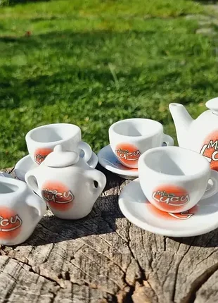 Миниатюрный сервизик, фарфор.