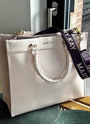 Рожева сумка-тоут від mary kay