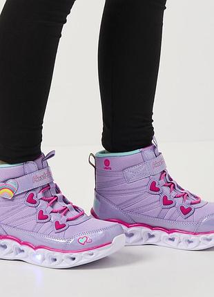 Дитячі черевики skechers heart lights, оригінал