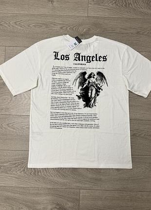 Нова оверсайз футболка лос анджелес la los angeles принтом ангела, m, нова