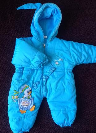 Зимовий комбінезон 0-3 місяці