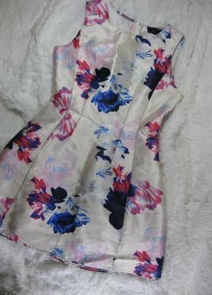 Элегантное нарядное освежающее силуэтное приталенное классическое закрытое платье ax paris км0763 7