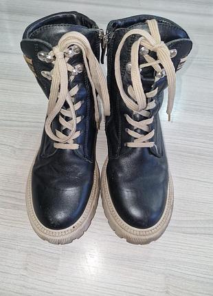 Ботинки кожаные