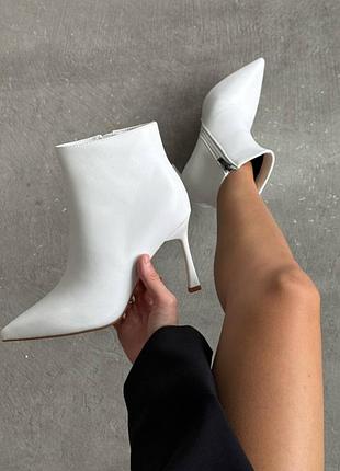 Накладной платеж ❤ демисезонные утепленные флисом ботильоны на шпильке с острым носиком лодочки лодочки