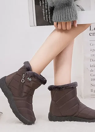 Черевики дутики на хутрі