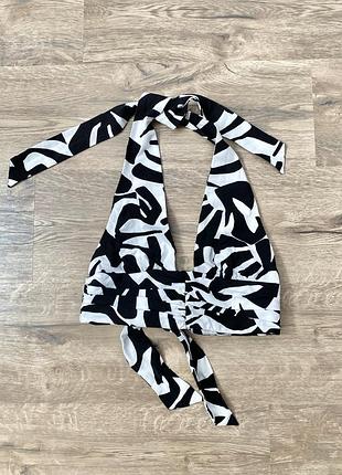 Топ з завʼязкою zara