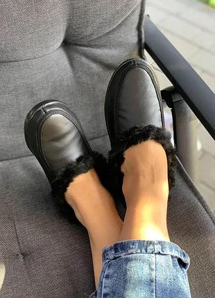 Жіночі домашні кімнатні тапочки бабуші, колір чорний