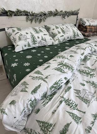 Байка туреченица, новогоднее постельное белье, все размеры