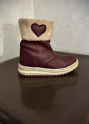 Зимові сапожки з натуральної шкіри, розмір 30