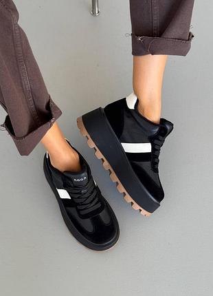 Жіночі демісезонні кеди на високій підошві