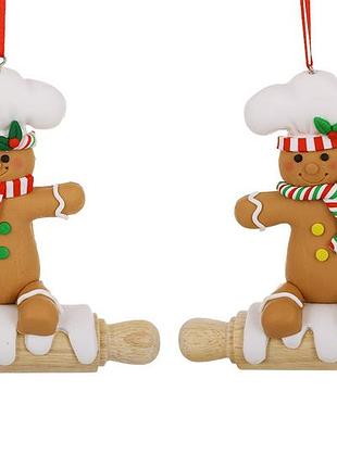 Декоративна підвіска пряниковий кухар 12.5*12*3 см, 2 дизайни
