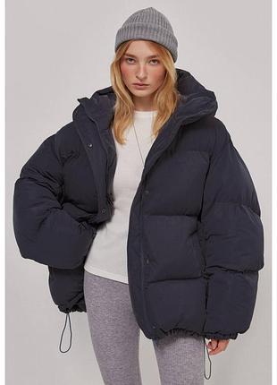 Графітовий пуховик укр бренду be om дуже дуже теплий