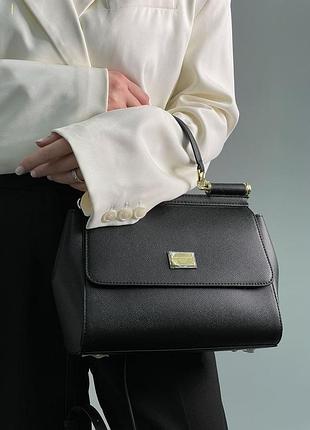 Сумка dolce sicily medium gabbana elongated black