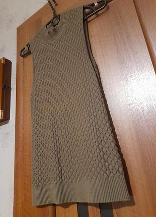 Безрукавка кружевная объемная вязка