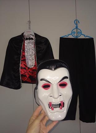 Карнавальный костюм вампира вампир вампир граф дракула дракулы дракулы на хелловин halloween хеллоуин хеллоуин хелоуин для мальчика 4-5-6 лет