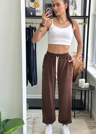 Базові штани жіночі велюр