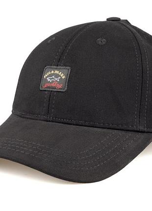 Кепка чорна жіноча чоловіча paul&nbsp;shark бейсболка підлога шарк унісекс люкс якість