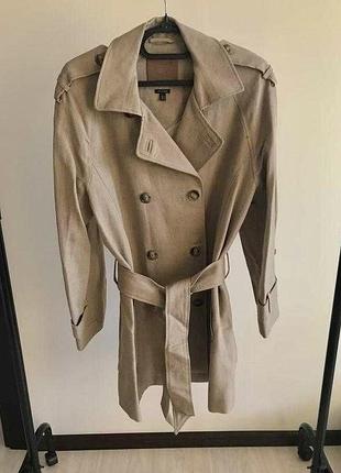 Тренч плащ пальто льон хлопок massimo dutti
