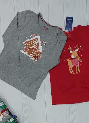 Реглани в наборі новорічні   для дівчинки