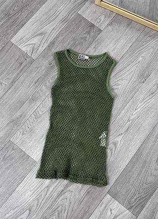 Vintage women's mesh top винтаж женская майка в сеточку сеточка майка топ