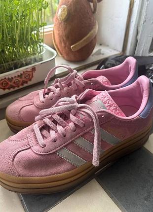 Кросівки adidas originals gazelle bold 36 розмір рожеві 24 см