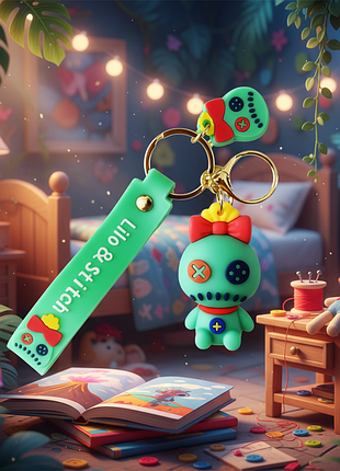 Брелок ліло та стіч чуча stitch scrump фігурка іграшка для ключів, рюкзака, сумки 7 см