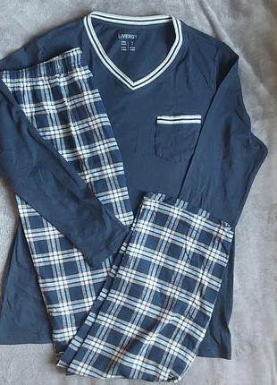 Піжама чоловіча фланель livergy розмір 48-50