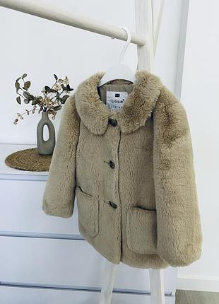 F&f дитяча шуба для дівчинки 3-4 роки