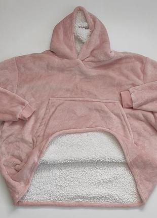 Мягушка худи кофта плед батал тепля