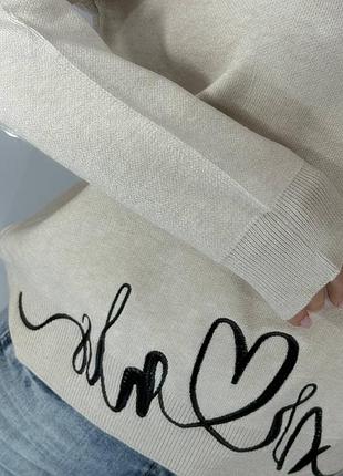 Свитер кашемир вязка