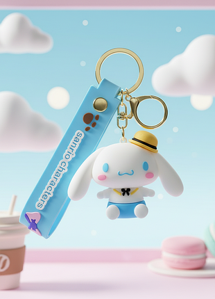Брелок привіт кітті сінаморол санріо hello kitty cinnamoroll фігурка іграшка для ключів, рюкзака, сумки 5 см