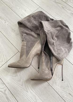 Ботфорти сірі casadei