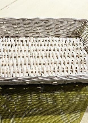 Кошик декоративний ручний плетіння з лози. розмір: 40×29×14. нова