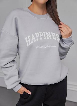 Не кошлатиься теплий світшот на флісі різні кольори