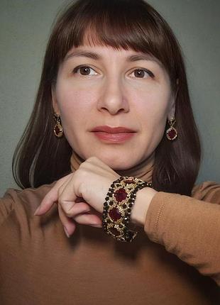 Женский браслет из бисера van cleef серьги из бисера комплект украшений браслет из страз новогодние украшения
