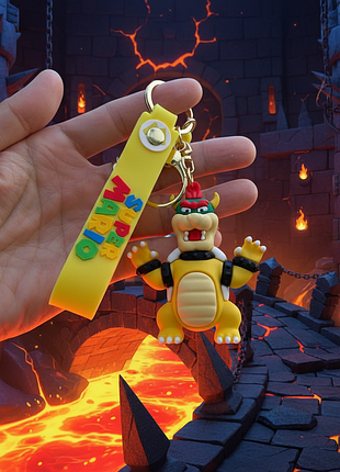 Брелок супер маріо super mario маріо боузер bowser дитячий брелок на рюкзак, ключі 7 см